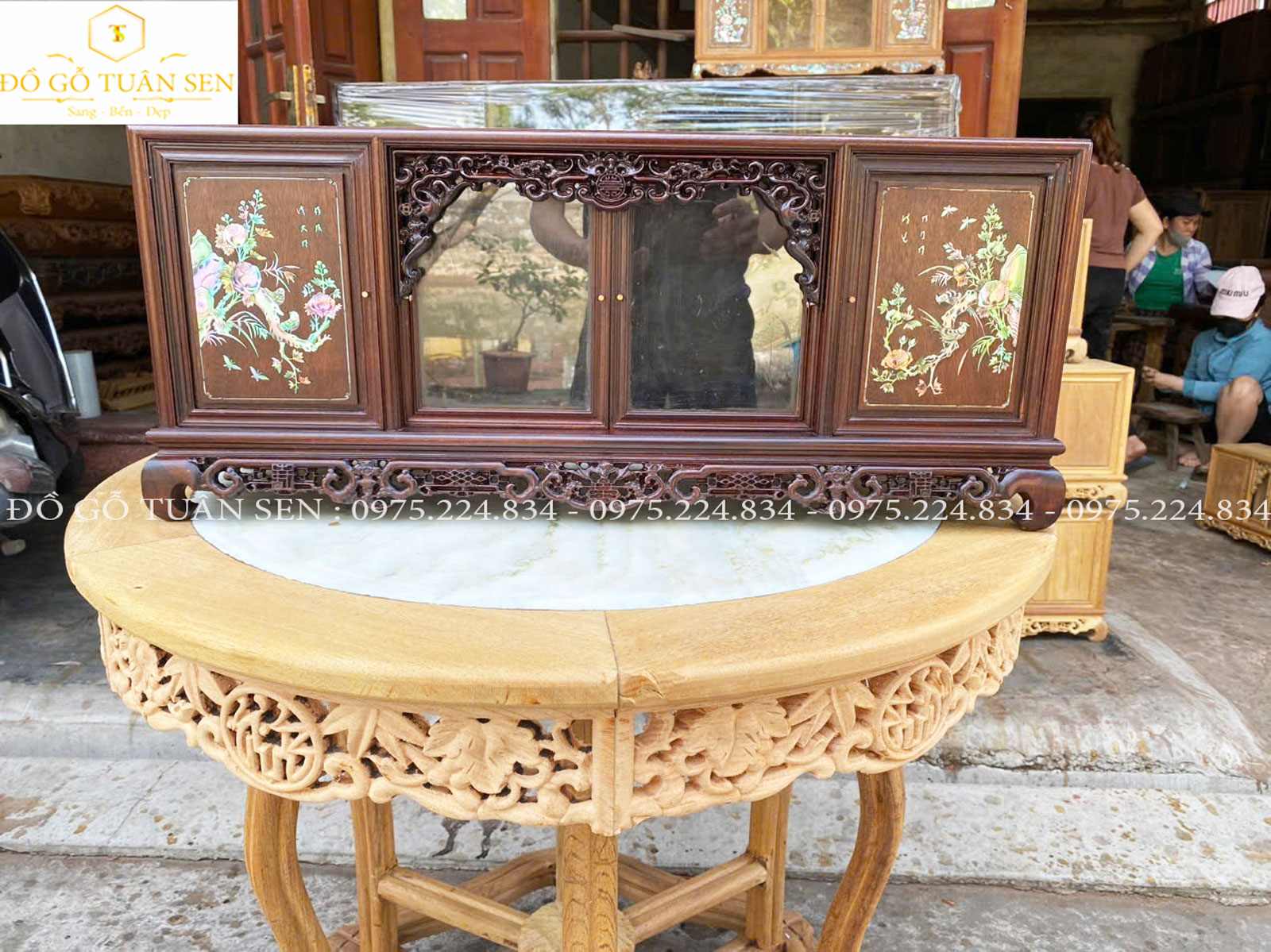 giới thiệu tủ chè gỗ gụ ta